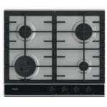 Placa a Gás Natural Haier HAHG6BF4XH Serie 4 | 59,5 cm | 4 Bocas | Aço inoxidável