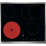 Placa Vitrocerâmica AEG TN64RA06XB | 57,6 cm | 4 Zonas | Preto