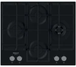 Placa a Gás Hotpoint HAGS 62F/BK | 59,6 cm | 4 Zonas | Preto