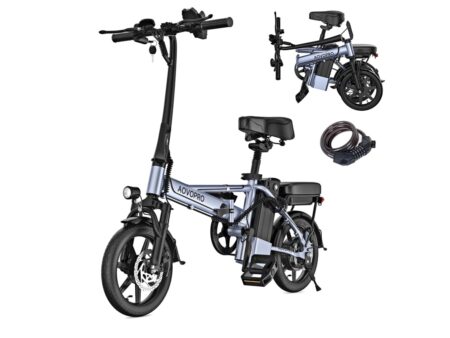 Bicicleta Elétrica Aovopro E14 Pro 500w 48v 15,6ah, Mini Ebike 14, Velocidade De 35 Km/h, Alcance De 65 Km
