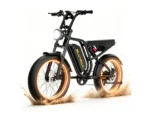 Bicicleta Elétrica 52v 20ah, Shimano 7 Velocidades Mota Elétrica 20x4”, 25 Km/h
