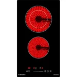 Placa Vitrocerâmica Jocel JP2EV002259 | Elétrica | 29 cm | 2 Zonas | Preto