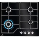 Placa a Gás Natural Electrolux KGG64362K | 59 cm | 4 Bocas | Preto