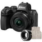 Máquina Fotográfica Nikon Z50 + Z DX 16-50mm F3.5-6.3 VR + Adaptador FTZ II + Colete