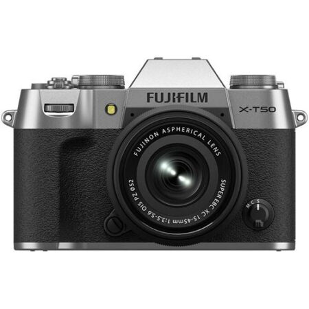 Máquina Fotográfica Mirrorless Fujifilm X-T50 - Silver + XC15-45mm f/3.5-5.6 OIS PZ