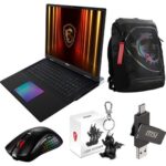 Computador Portátil Gaming MSI Titan 18 HX AI A2XWJG-274PT | 18" | GeForce RTX™ 5090 | Ultra 9 285HX | 64GB | 2TB SSD + Rato + Mochila + Pen + Porta-Chaves
